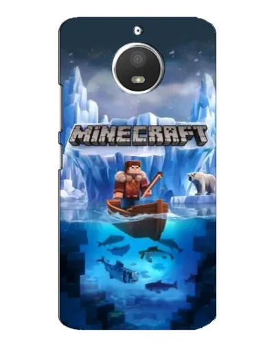 Чохол для Motorola MOTO E4 з картинкою «Minecraft льодянийсвіт»