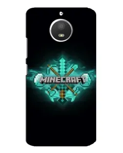 Чохол для Motorola MOTO E4 з картинкою «Minecraft Diamond лого»