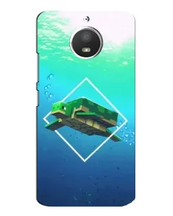 Чехол для Motorola MOTO E4 с картинкой «Черепаха Minecraft» Чехол для Motorola MOTO E4 с картинкой «Черепаха Minecraft»