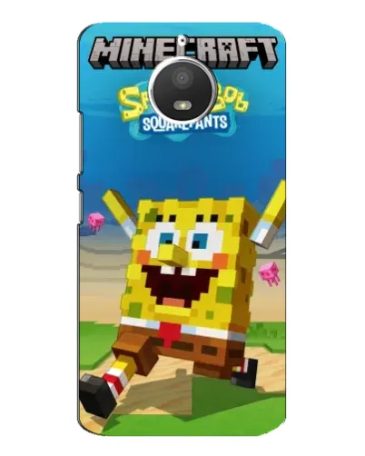 Чехол для Motorola MOTO E4 с картинкой «Губка Боб Minecraft» Чехол для Motorola MOTO E4 с картинкой «Губка Боб Minecraft»