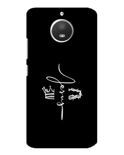 Чехол для Motorola MOTO E4 с картинкой «Король Славы Jesus»