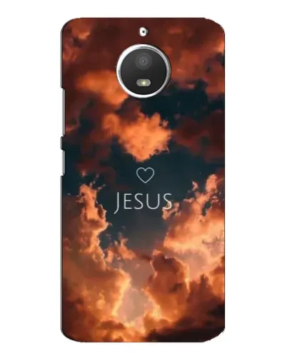 Чехол для Motorola MOTO E4 с картинкой «Сияние Имени Jesus»