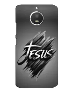 Чехол для Motorola MOTO E4 с картинкой «Надпись Jesus Graffiti»