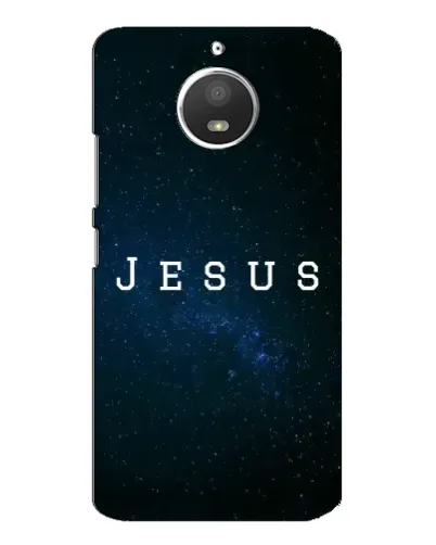 Чехол для Motorola MOTO E4 с картинкой «Звездное небо Jesus»