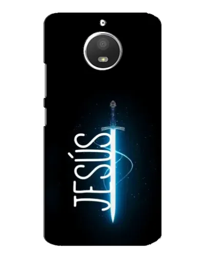 Чехол для Motorola MOTO E4 с картинкой «Меч Духа Jesus»