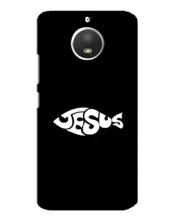Чехол для Motorola MOTO E4 с картинкой «Рыба Jesus»