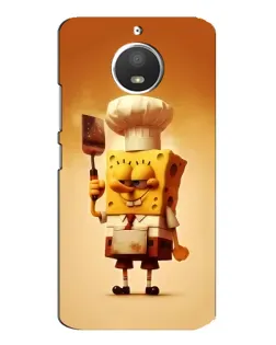 Чехол для Motorola MOTO E4 с картинкой «Губка Боб повар»