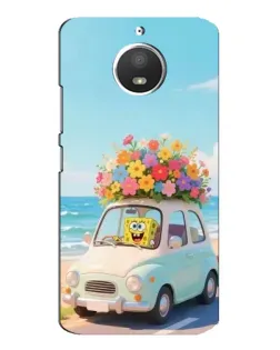 Чехол для Motorola MOTO E4 с картинкой «Автомобильное путешествие»