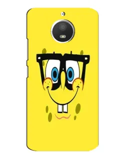 Чехол для Motorola MOTO E4 с картинкой «Минималистичный Спанч Боб»
