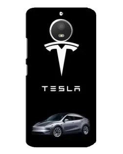Чохол для Motorola MOTO E4 з картинкою «Tesla Model Y»