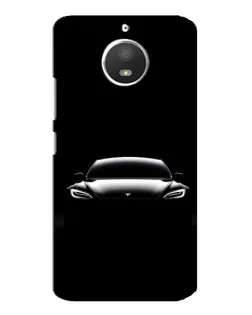 Чохол для Motorola MOTO E4 з картинкою «Фари Tesla Night»