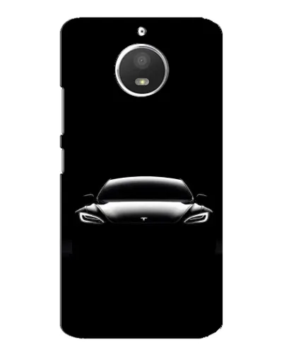 Чохол для Motorola MOTO E4 з картинкою «Фари Tesla Night» Чохол для Motorola MOTO E4 з картинкою «Фари Tesla Night»