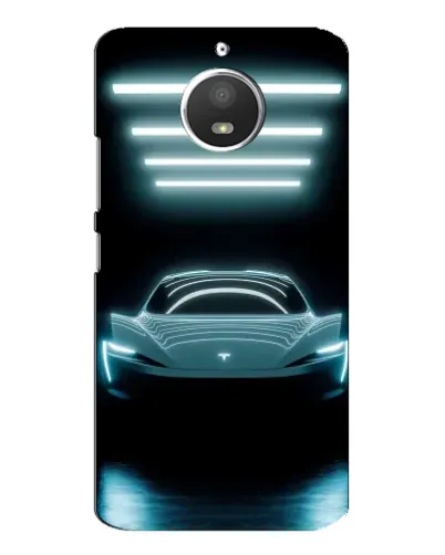 Чохол для Motorola MOTO E4 з картинкою «Tesla в неоні» Чохол для Motorola MOTO E4 з картинкою «Tesla в неоні»
