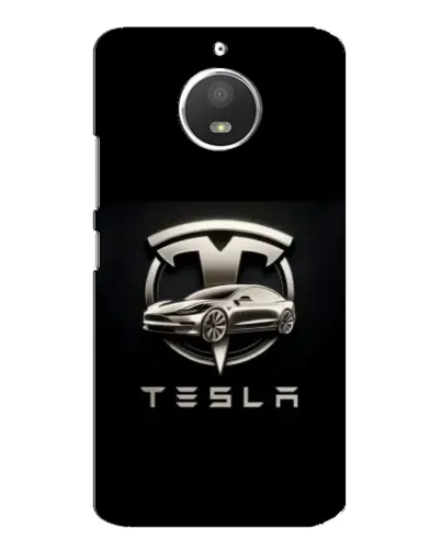 Чохол для Motorola MOTO E4 з картинкою «Tesla — срібне авто» Чохол для Motorola MOTO E4 з картинкою «Tesla — срібне авто»
