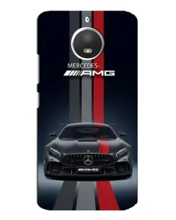 Чохол для Motorola MOTO E4 з картинкою «Mercedes — білий карбон»