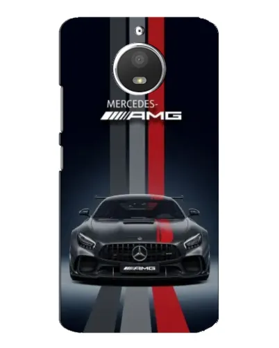 Чехол для Motorola MOTO E4 с картинкой «Mercedes — белый карбон»