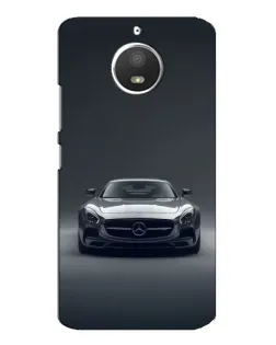 Чехол для Motorola MOTO E4 с картинкой «Mercedes на черном»