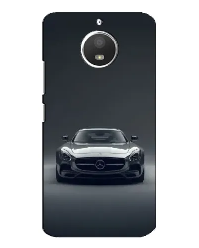 Чехол для Motorola MOTO E4 с картинкой «Mercedes на черном»