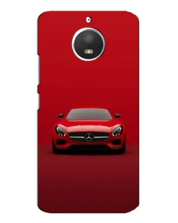 Чехол для Motorola MOTO E4 с картинкой «Красный Mercedes AMG»
