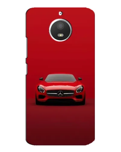 Чехол для Motorola MOTO E4 с картинкой «Красный Mercedes AMG»