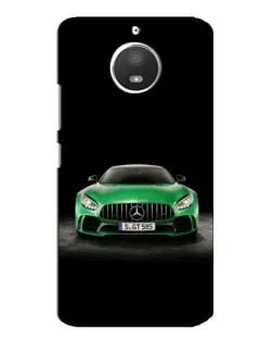 Чехол для Motorola MOTO E4 с картинкой «Mercedes — неоновый лого»