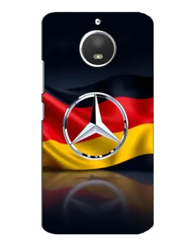 Чехол для Motorola MOTO E4 с картинкой «Mercedes — флаг Германии»