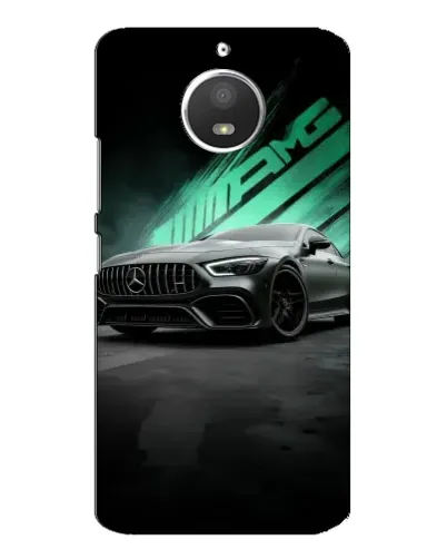 Чехол для Motorola MOTO E4 с картинкой «Темный Mercedes AMG»