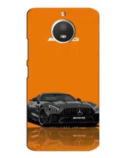 Чехол для Motorola MOTO E4 с картинкой «Оранжевый Mercedes AMG»