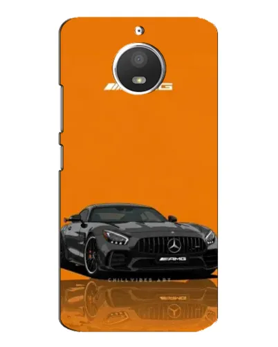Чехол для Motorola MOTO E4 с картинкой «Оранжевый Mercedes AMG»