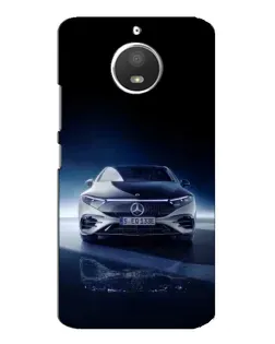 Чехол для Motorola MOTO E4 с картинкой «Ночной Mercedes EQ»