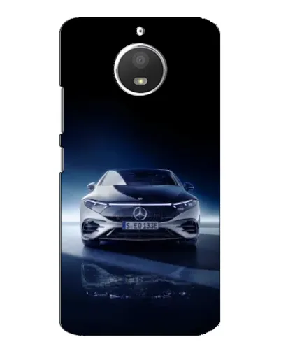 Чехол для Motorola MOTO E4 с картинкой «Ночной Mercedes EQ»