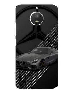 Чехол для Motorola MOTO E4 с картинкой «Mercedes AMG — графика»