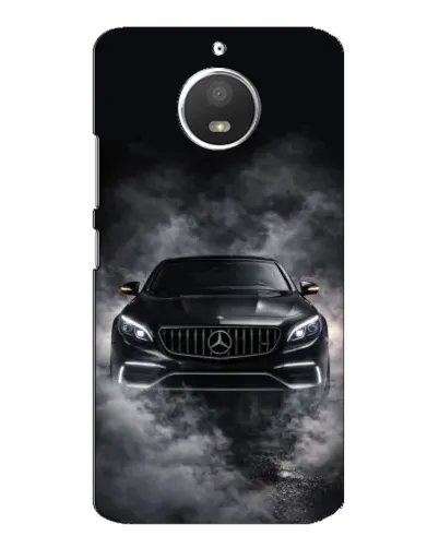 Чехол для Motorola MOTO E4 с картинкой «Mercedes в дыму»