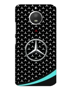 Чехол для Motorola MOTO E4 с картинкой «Mercedes — бирюзовый акцент»