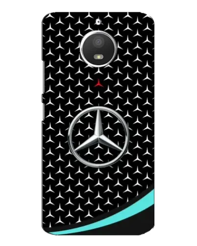 Чехол для Motorola MOTO E4 с картинкой «Mercedes — бирюзовый акцент»