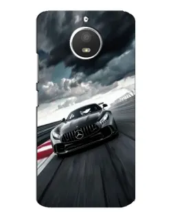 Чехол для Motorola MOTO E4 с картинкой «Гоночный Mercedes AMG»