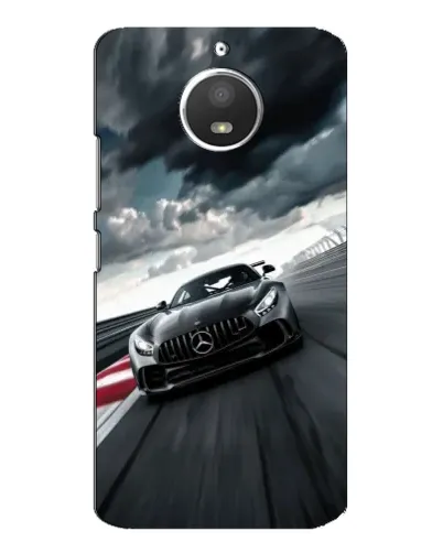Чехол для Motorola MOTO E4 с картинкой «Гоночный Mercedes AMG»