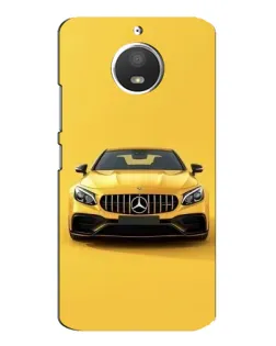 Чехол для Motorola MOTO E4 с картинкой «Желтый Mercedes GT»