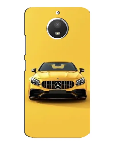 Чехол для Motorola MOTO E4 с картинкой «Желтый Mercedes GT»