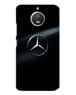Чехол для Motorola MOTO E4 с картинкой «Mercedes на металле»