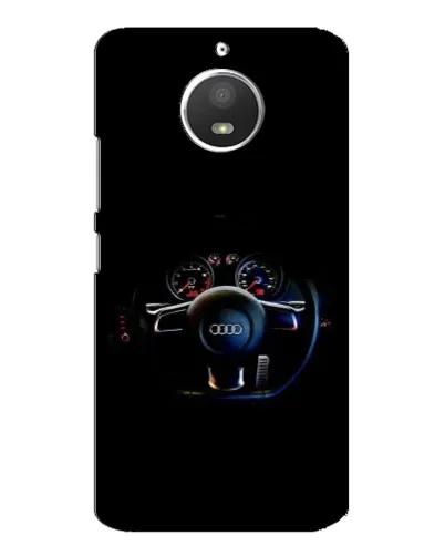 Чохол для Motorola MOTO E4 з картинкою «Салон Audi — кермо»