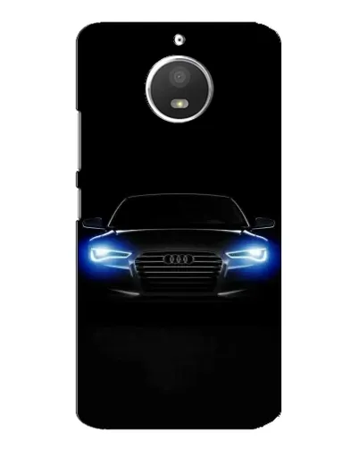 Чохол для Motorola MOTO E4 з картинкою «Audi в неоні»