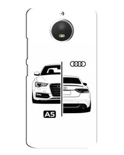 Чохол для Motorola MOTO E4 з картинкою «Audi — контрастний дизайн»
