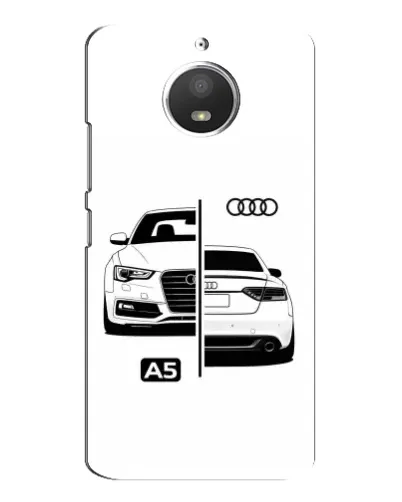 Чохол для Motorola MOTO E4 з картинкою «Audi — контрастний дизайн»