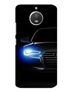 Чохол для Motorola MOTO E4 з картинкою «Неоновий погляд Audi»