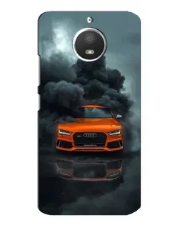 Чохол для Motorola MOTO E4 з картинкою «Audi у хмарах диму»