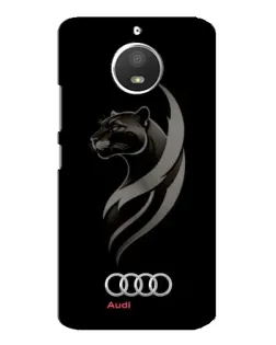 Чохол для Motorola MOTO E4 з картинкою «Графіка — пантера та Audi»