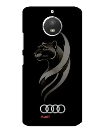 Чохол для Motorola MOTO E4 з картинкою «Графіка — пантера та Audi»