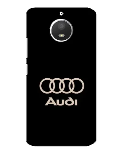 Чохол для Motorola MOTO E4 з картинкою «Audi — золотий логотип»