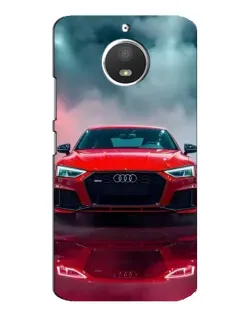 Чохол для Motorola MOTO E4 з картинкою «Audi RS — червоний стиль»